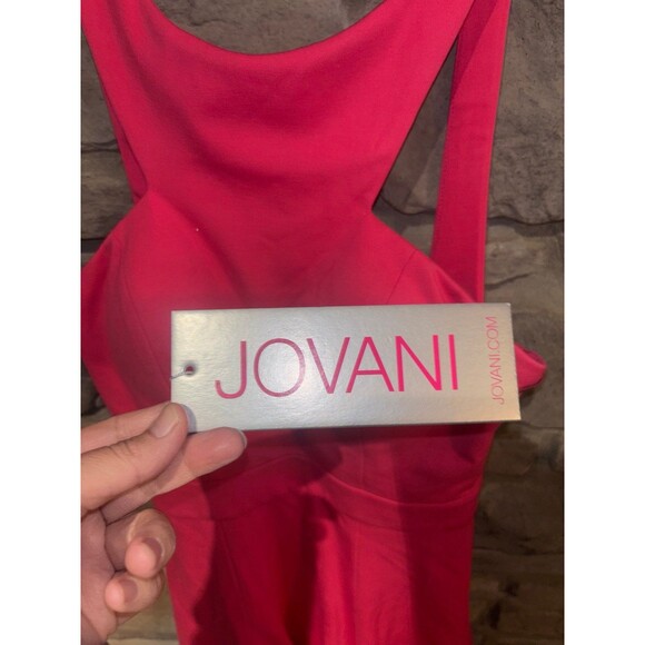 JOVANI SIZE 2 BRIGHT PINK DRESS BRAND NEW WITH TAGS - Picture 3 of 9